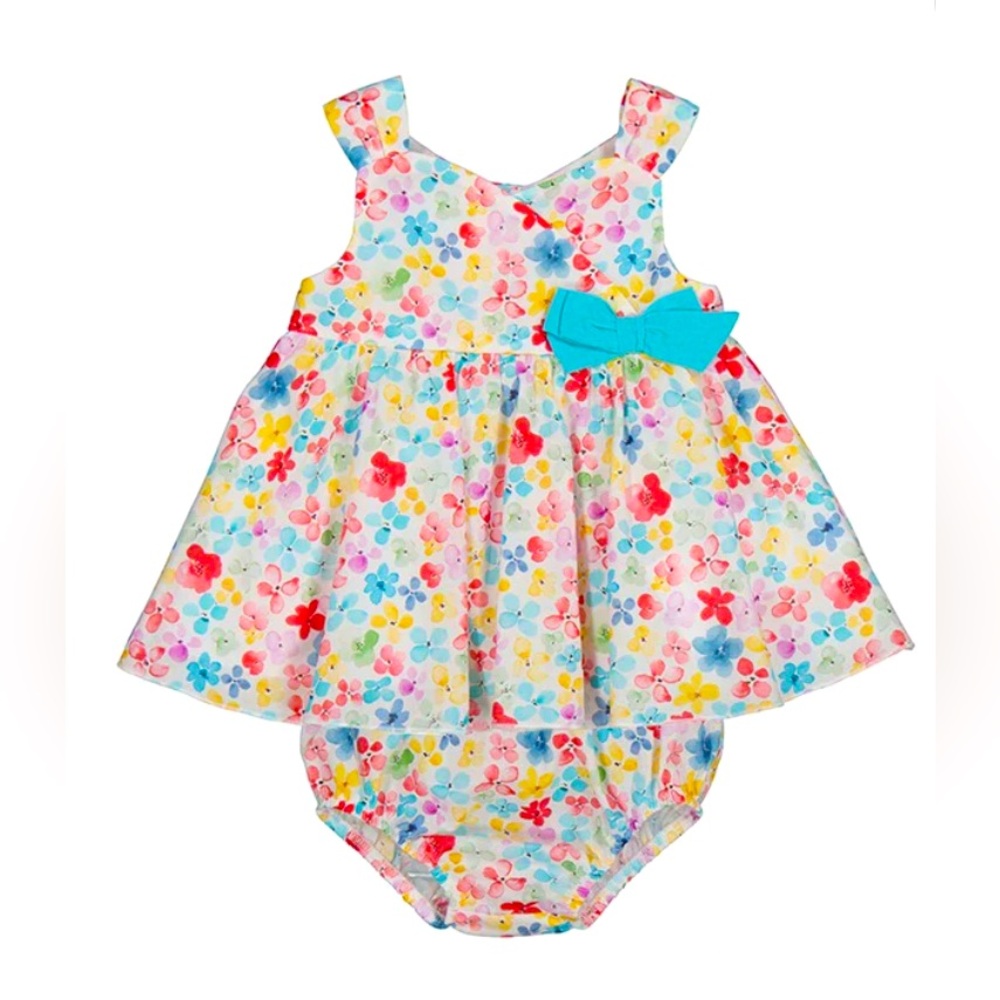 Mayoral Newborn Girls Dress & Knickers Set